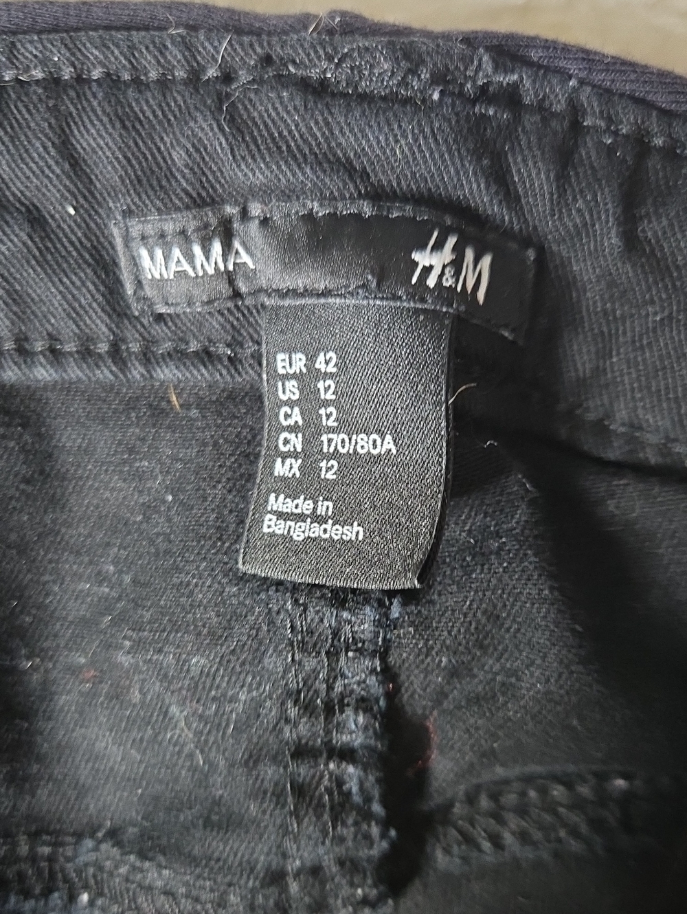 H&M MAMA Black Maternity Jeans - Stretch Waistband